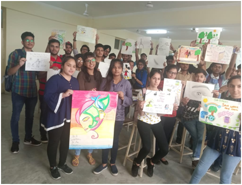 Applied Sciences  Department  organized Poster Making, Slogan Writing, Rangoli and Talent Hunt Competition 