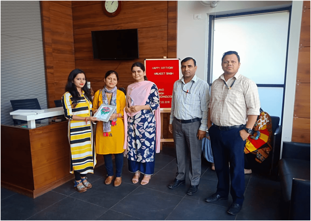 Applied Science Department organized Industrial Visit to CS Soft Solution (Mohali) on 28/3/2019 