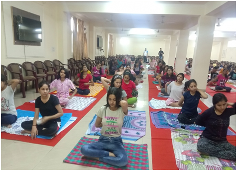 Applied Science Department  organized Yoga Session for B.Tech 1st year Students 