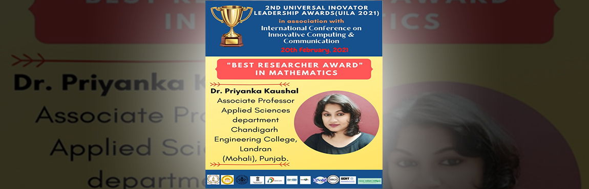 Dr. Priyanka Kaushal conferred with 