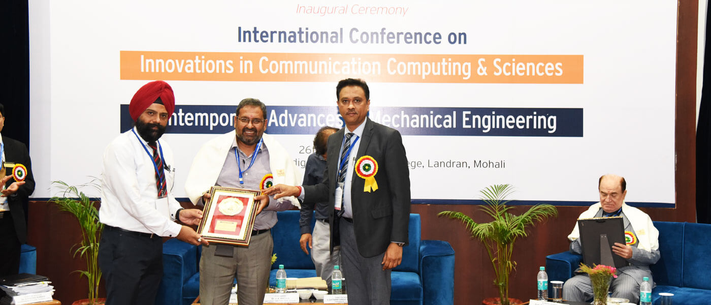International Conference on “Contemporary advances in Mechanical Engineering “(ICCAME-2019) 