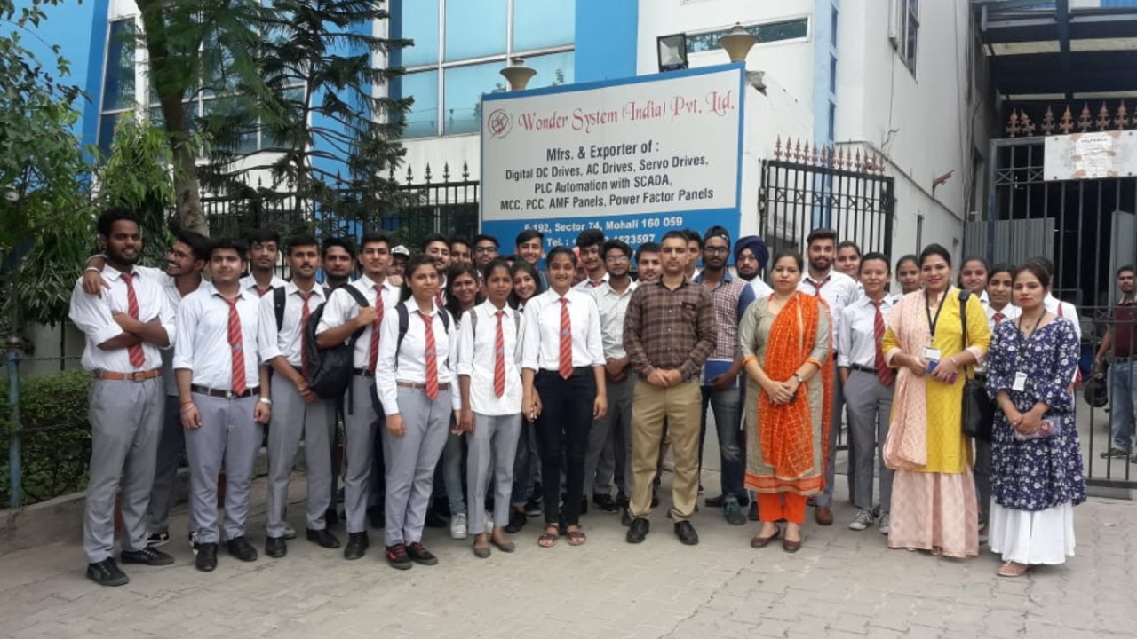 An Industrial visit to “Wonder System India Pvt. Ltd.”, Mohali on 18 June,2019 