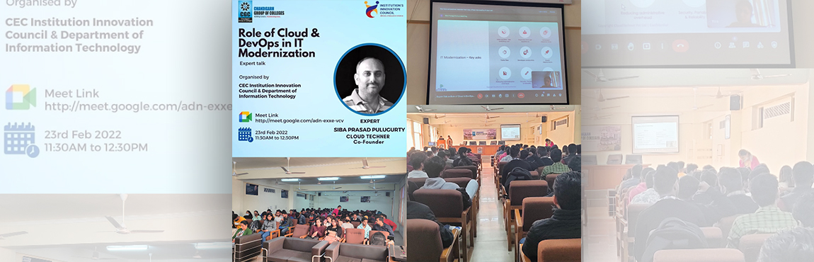 Expert Talk on “Role of Cloud & DevOps in IT Modernization 