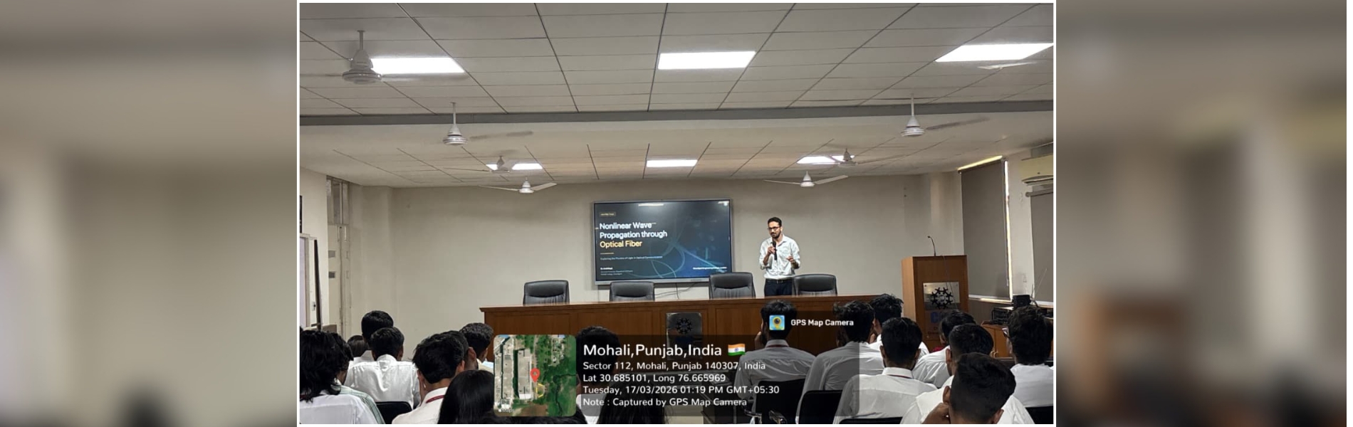 Expert Talk on “Non Linear Wave Propagation through Optical Fiber” 