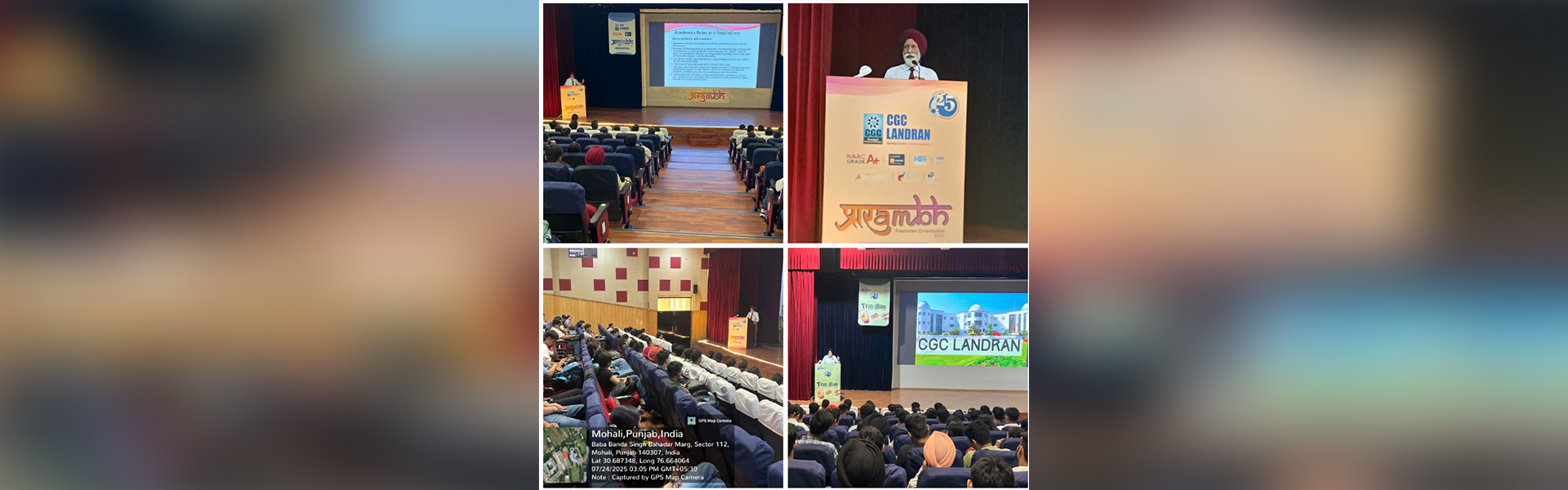 Fresh Batch receives Academic Roadmap: CGC Director Academics Orients 2025 Students on Institutional Framework