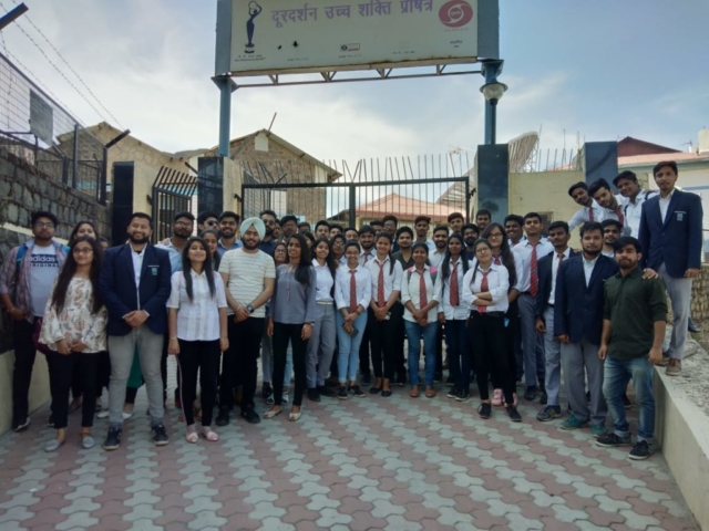 ECE Department Organized Industrial Visit To Doordarshan Kendra, Kasauli, HP 