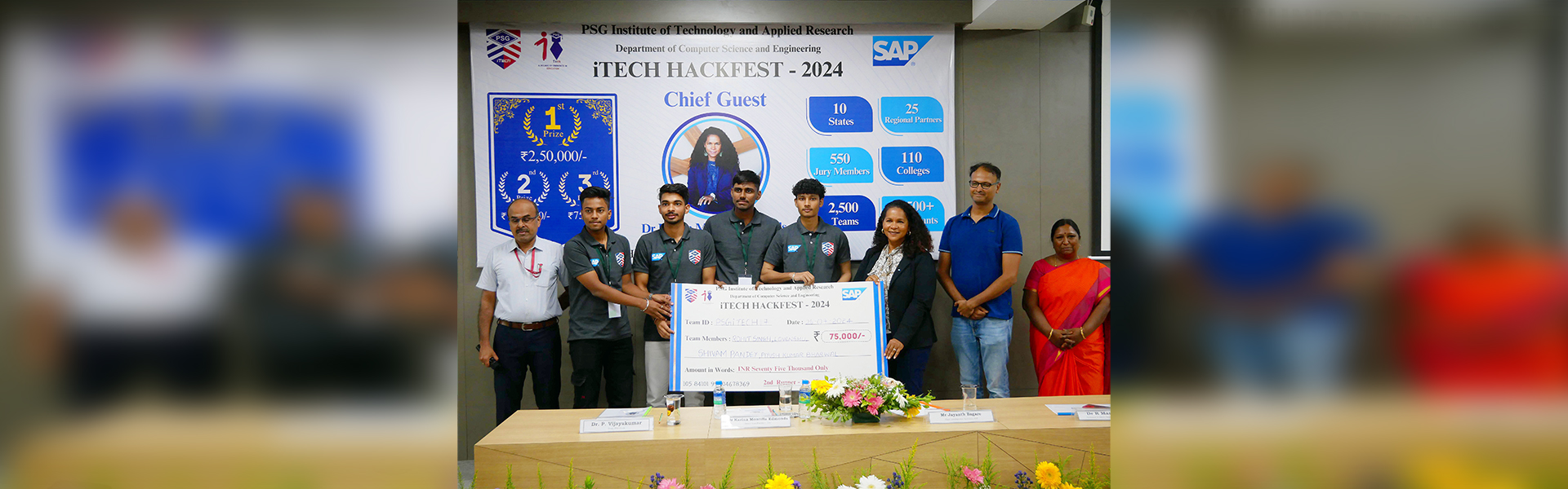 Students of Mechanical Engineering Shine at National Level SAP iTech Hack Fest 2024