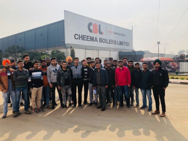 ME department organized Industrial visit to Cheema Boilers Ltd 