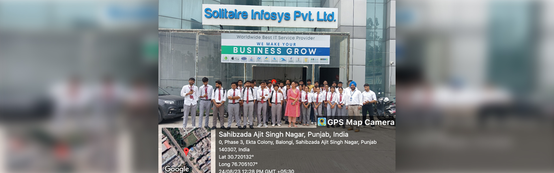 Industrial visit to Solitaire Infosys, Pvt. Ltd, Mohali 