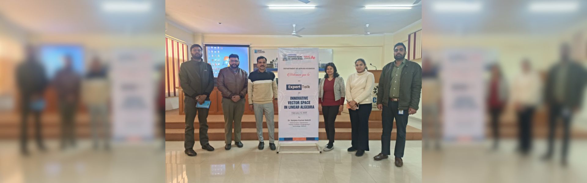 Expert Talk on “Innovative Vector Space in Linear Algebra ” 