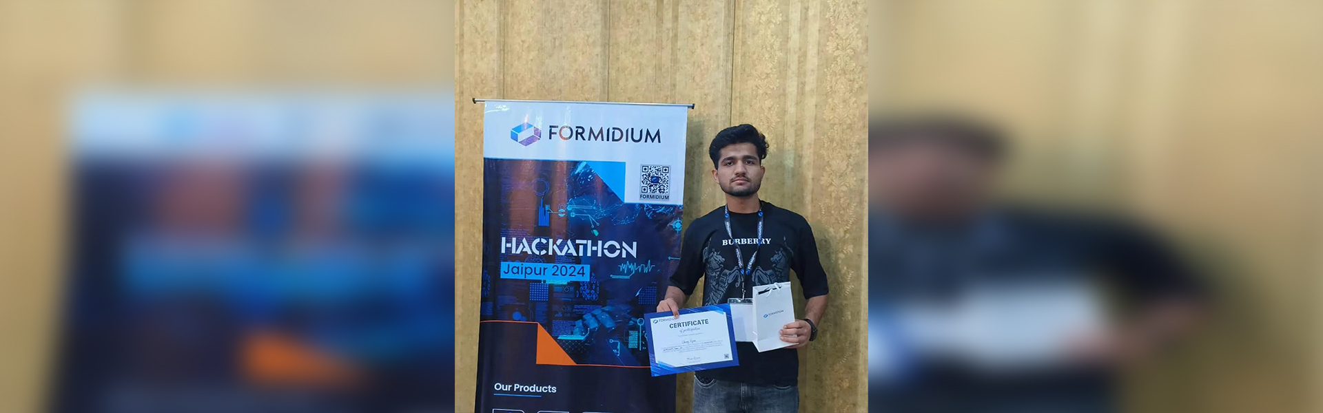 CSE Student participated in HACKATHON, Jaipur organized by Formidium 