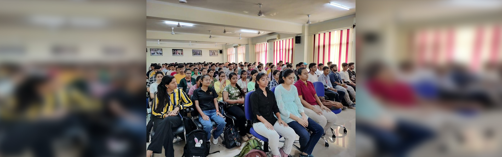 Yoga Session organized for B.Tech 1st Year students during Student Induction Program 