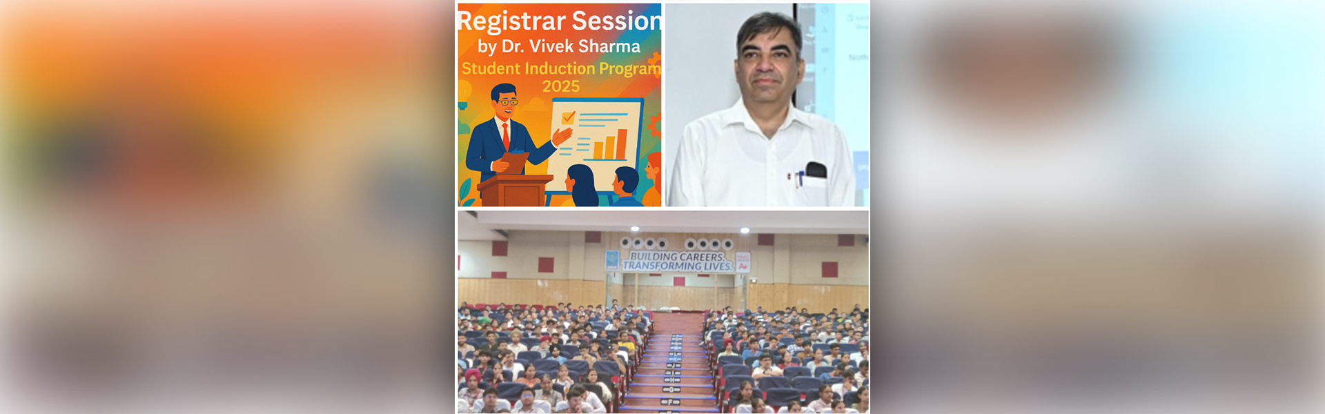 CGC Landran’s Registrar Engages with New Students during Induction Program 2025