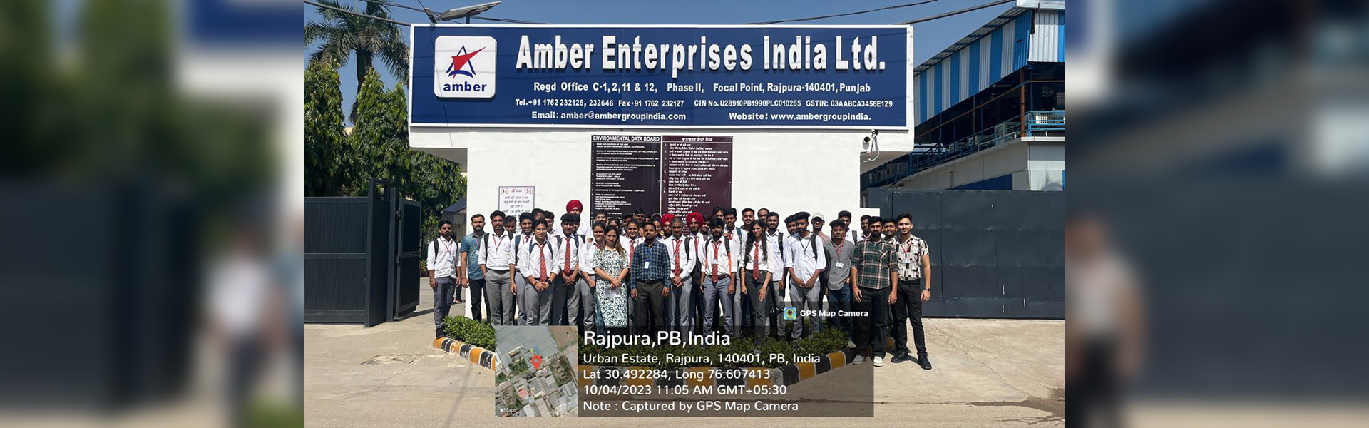 Industrial visit to Amber Group 