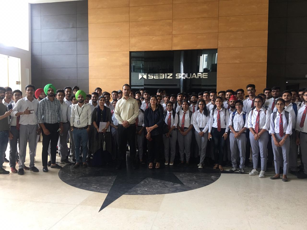 CSE Department organized Industrial Visit to Sebiz and Netsmartz Pvt. Ltd., IT Park, Chandigarh 