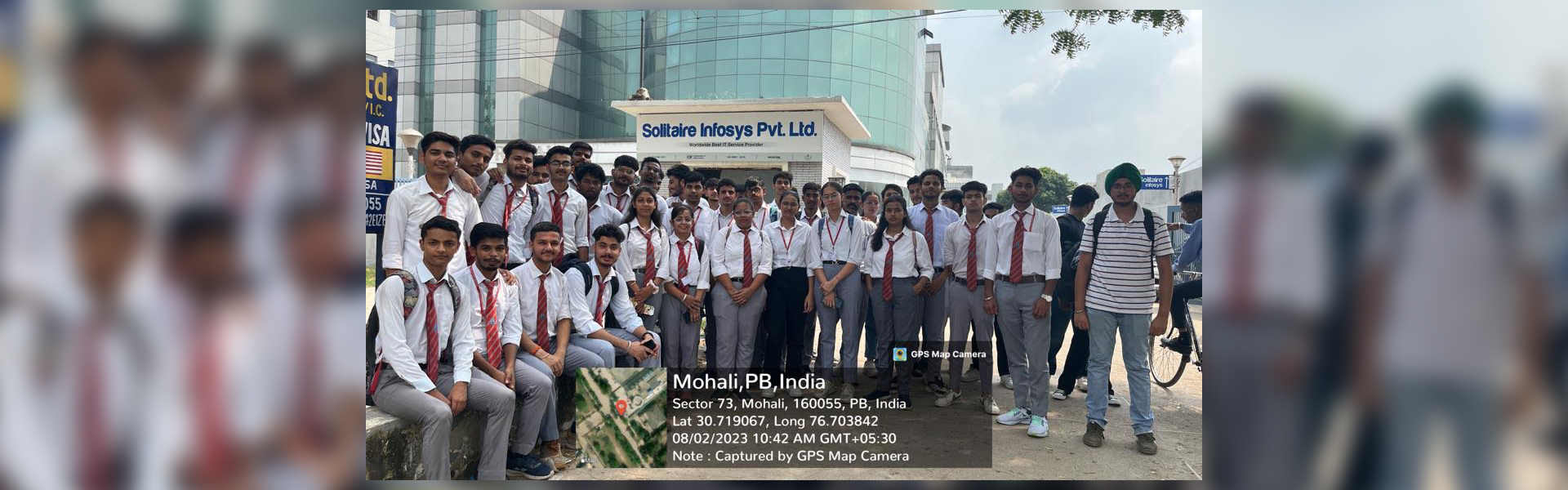 CSE Department organized an industrial visit to “Solitaire Infosys Pvt. Ltd.”