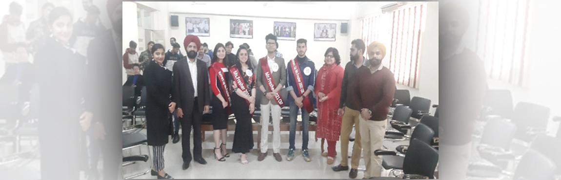 Applied Sciences Department organized Mr. & Ms. Freshers contest 