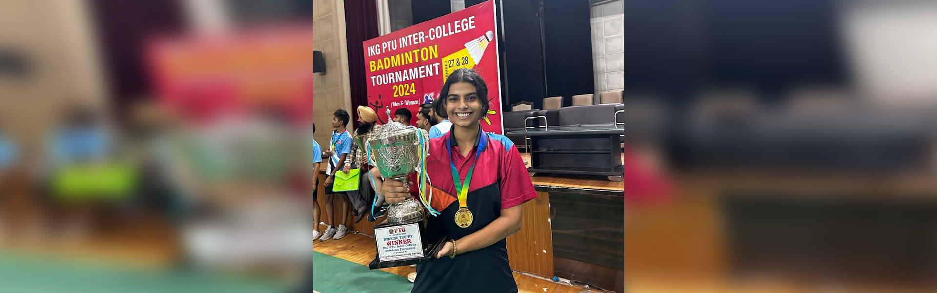 CSE Student secured the first position in the inter-college badminton tournament