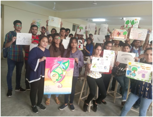 Applied Sciences  Department  organized Poster Making, Slogan Writing, Rangoli and Talent Hunt Competition