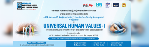 Universal Human Values–I: Building a Conducive Environment for Holistic and Values-Based Education
