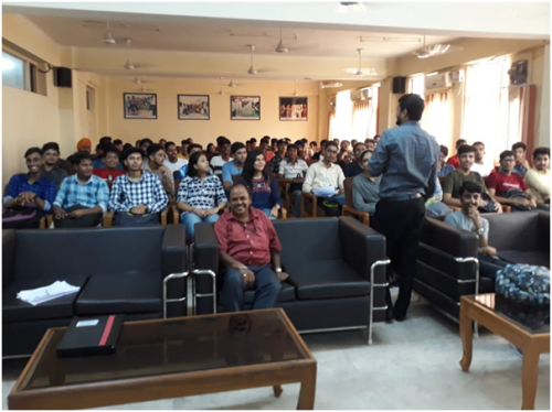 Art of Living session organized for B.Tech 1st Year Students